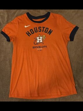 Nike Orange Houston Astros Ringer Tee